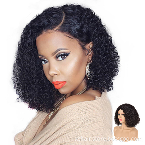 Morden Style 360 Full Lace 30 Inch 613 Virgin 250 Density 200% Kinky 12A 100% Human Hair Pixie Wig